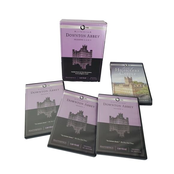Downton Abbey Seasons 1-3‎ + Secrets of Highclere Castle DVDs - Picture 1 of 8